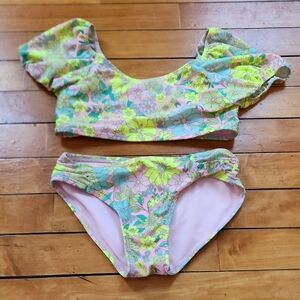 Cat & Jack Floral Bikini - Pink, Yellow, and Blue